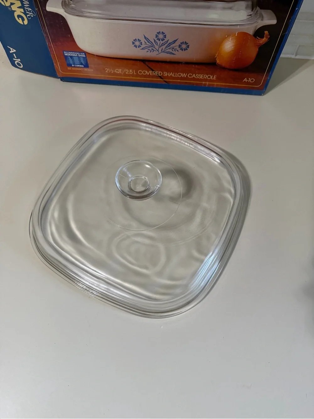 Vintage Corning Ware Blue Cornflower A-10-B 2.5 Qt Casserole w/ Box & Lid